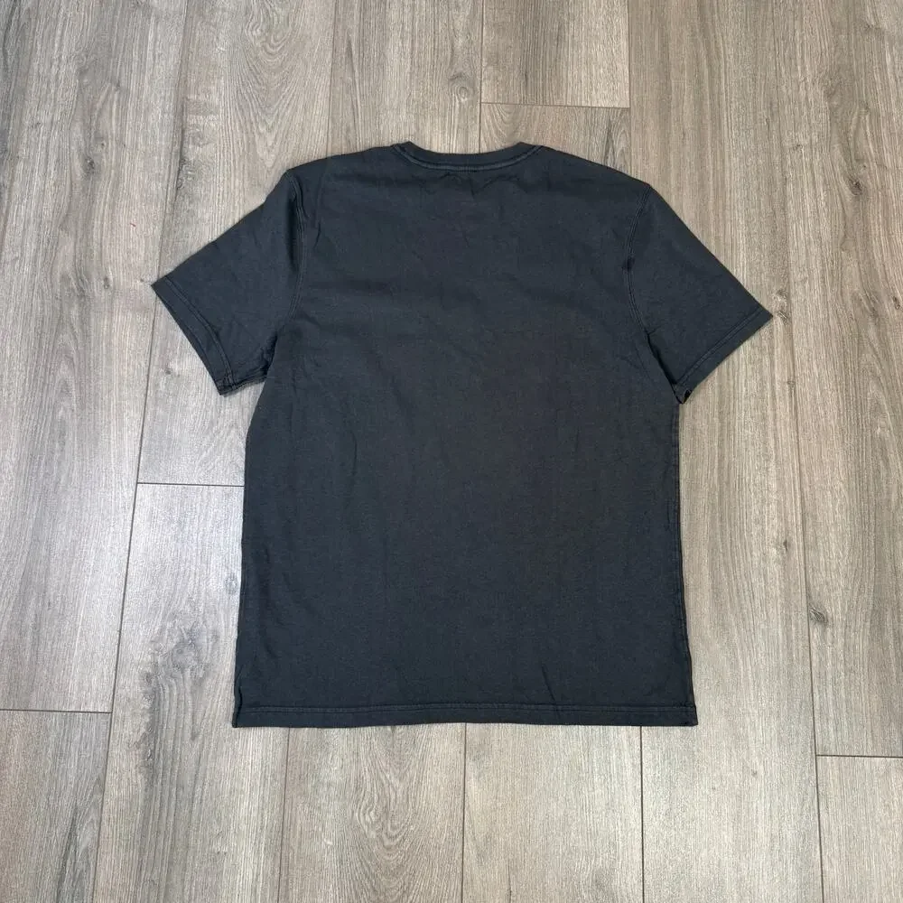 J.Crew Vintage Wash Cotton Jersey Pocket T-shirt Mens M Black Relaxed Pullover